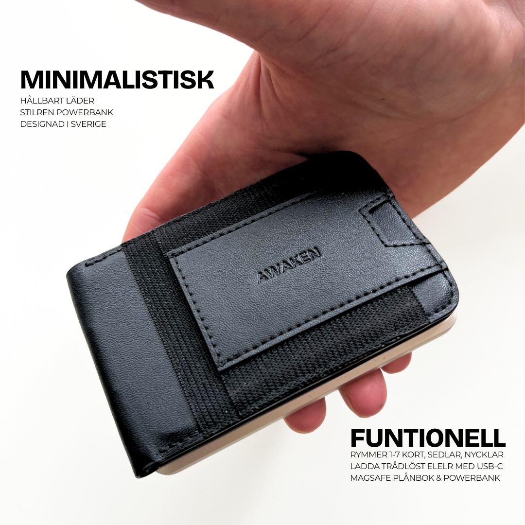 AWAKEN Plånbok med powerbank
