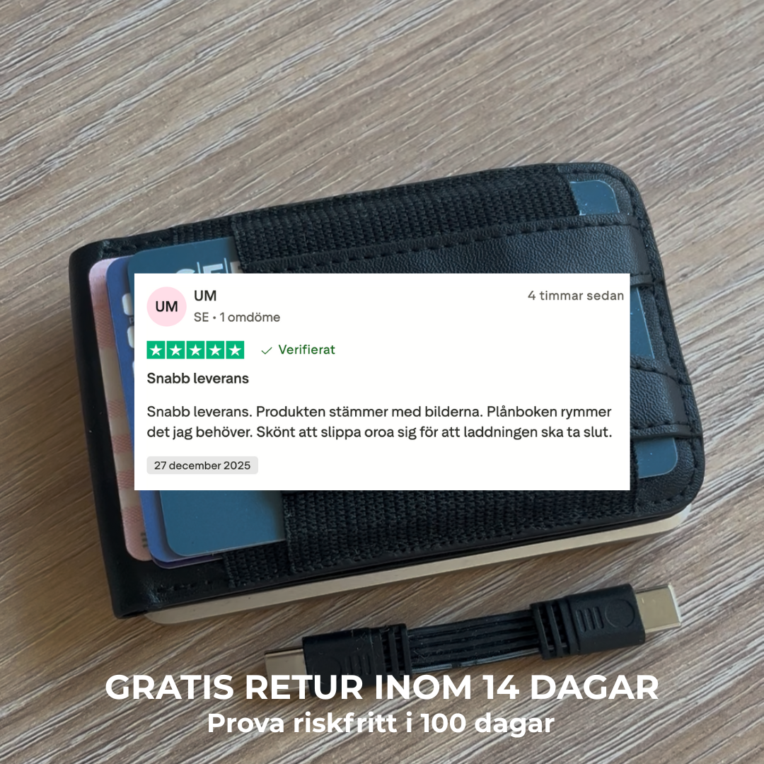 AWAKEN Plånbok med powerbank