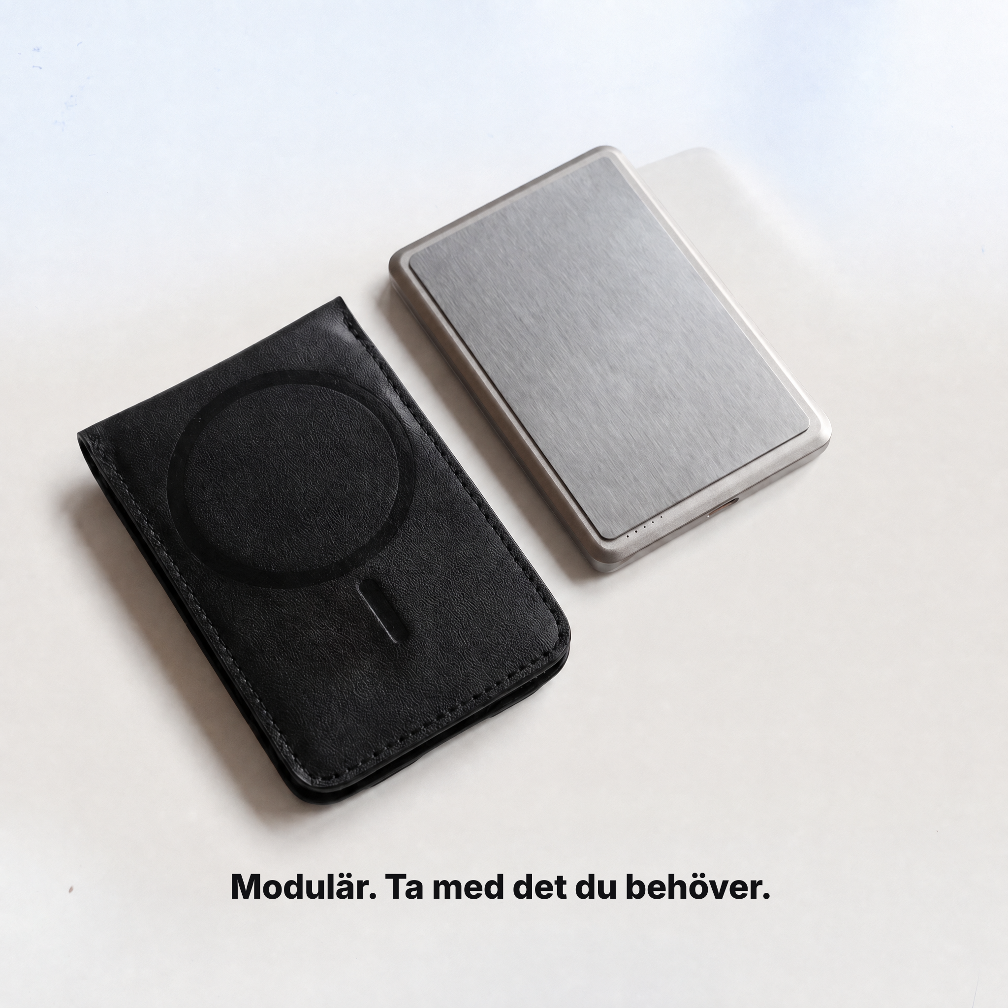Plånbok med powerbank
