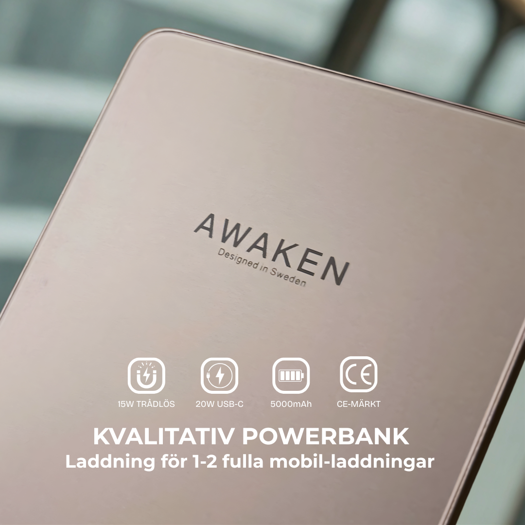 AWAKEN Plånbok med powerbank